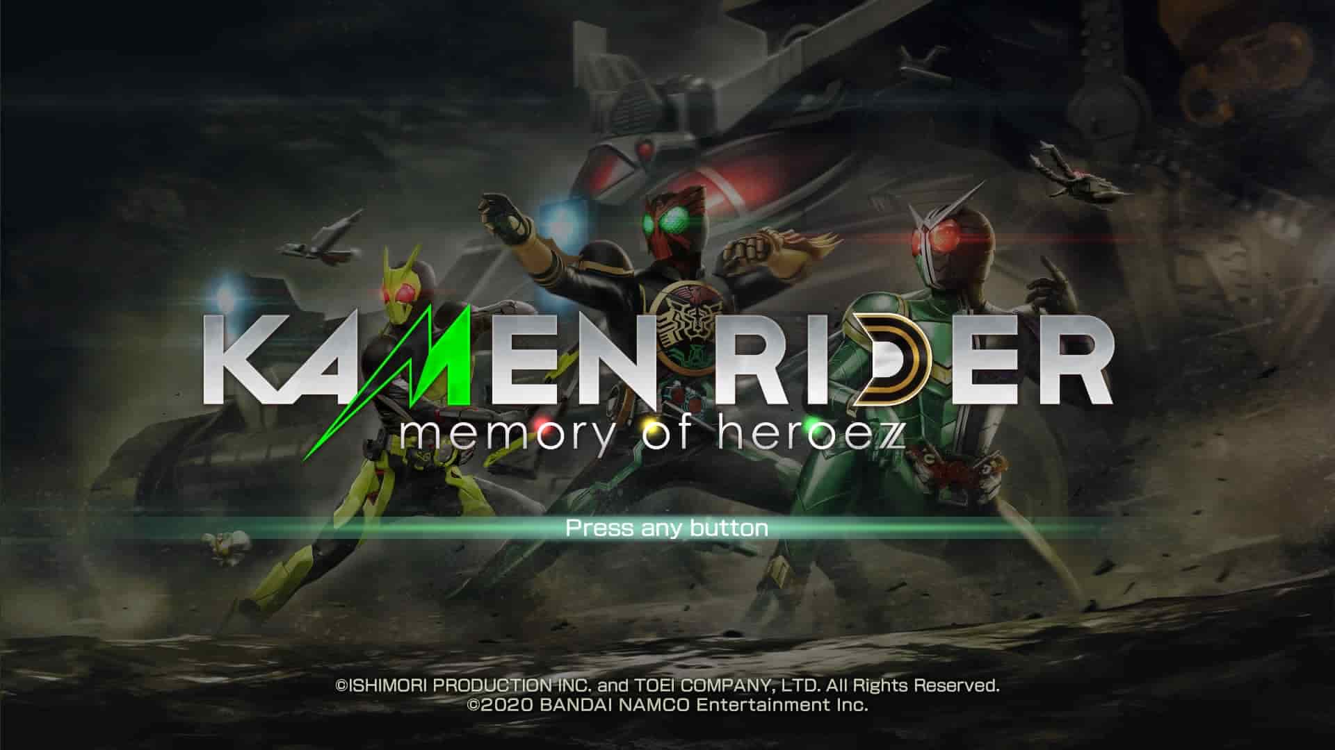 Kamen Rider Memory of Heroez Premium Sound Edition Switch